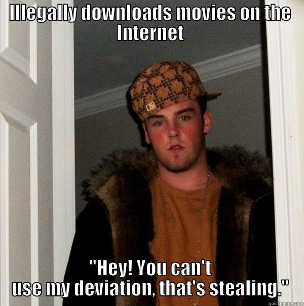 ILLEGALLY DOWNLOADS MOVIES ON THE INTERNET 