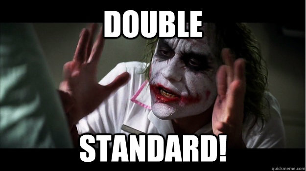double  standard!   Joker Mind Loss