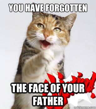 You have forgotten the face of your father - You have forgotten the face of your father  Objectioncat