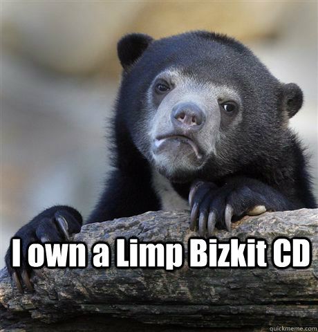  I own a Limp Bizkit CD  Confession Bear