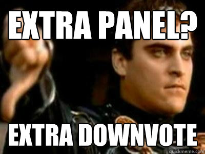 Extra Panel? Extra downvote  Downvoting Roman