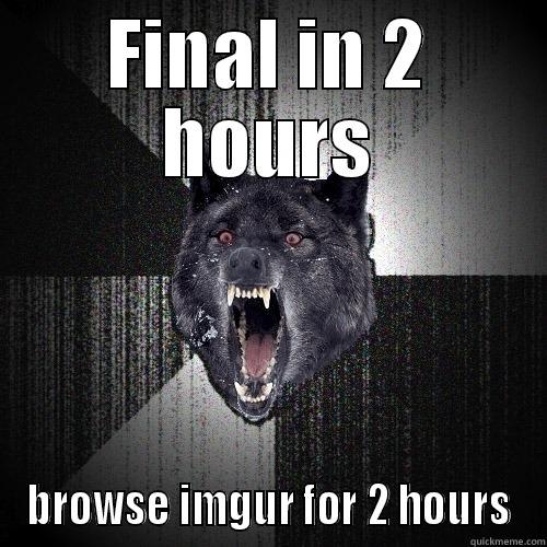 FINAL IN 2 HOURS BROWSE IMGUR FOR 2 HOURS Insanity Wolf