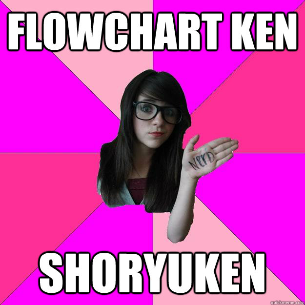 flowchart ken shoryuken  Idiot Nerd Girl