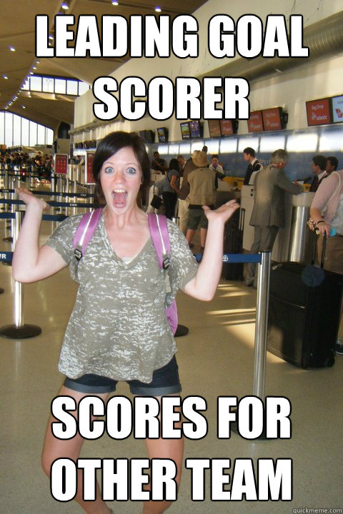 Leading goal scorer scores for other team  bitch sheila