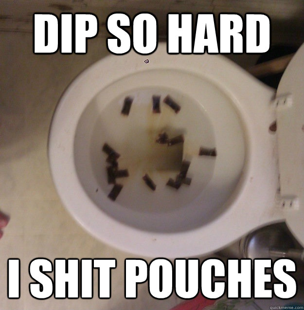 Dip so hard i shit pouches  Skoal Brother