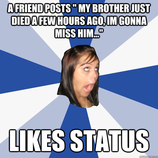 a Friend posts 