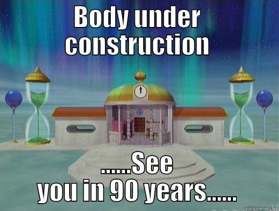 BODY UNDER CONSTRUCTION ......SEE YOU IN 90 YEARS...... Misc