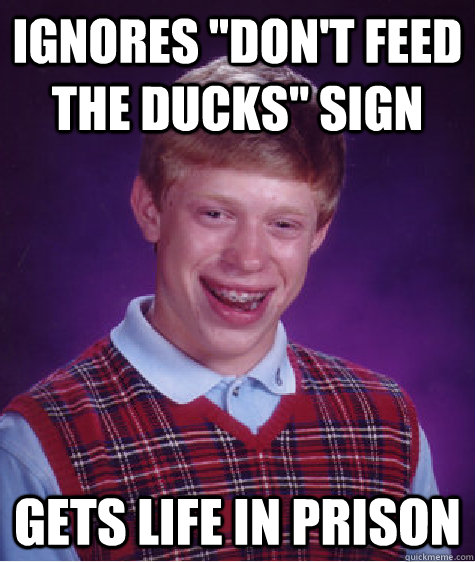 Ignores 