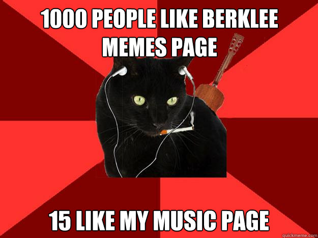 1000 people like berklee memes page 15 like my music page  Berklee Cat