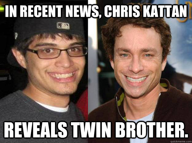 In recent news, Chris kattan reveals twin brother. - In recent news, Chris kattan reveals twin brother.  Misc