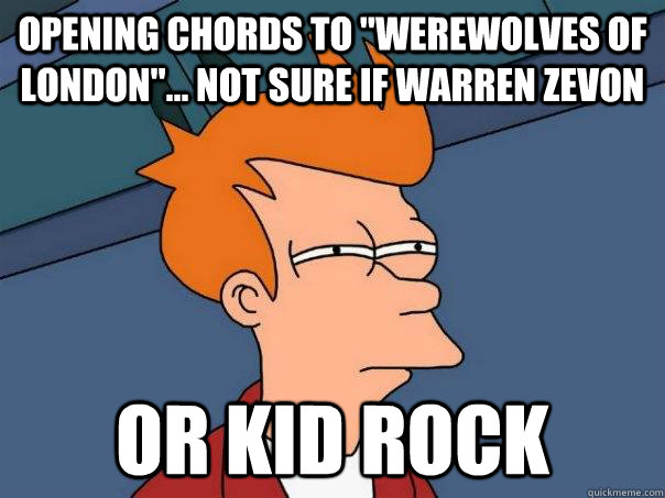 Opening chords to 