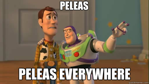 peleas Peleas everywhere  Everywhere