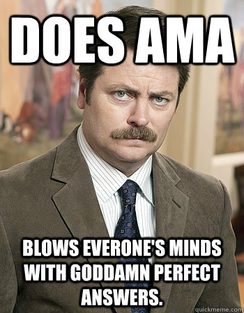Does AMA Blows Everone's Minds With Goddamn Perfect Answers.  Awesome Nick Offerman