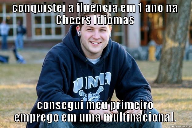 CONQUISTEI A FLUÊNCIA EM 1 ANO NA CHEERS IDIOMAS CONSEGUI MEU PRIMEIRO EMPREGO EM UMA MULTINACIONAL. Mature College Senior