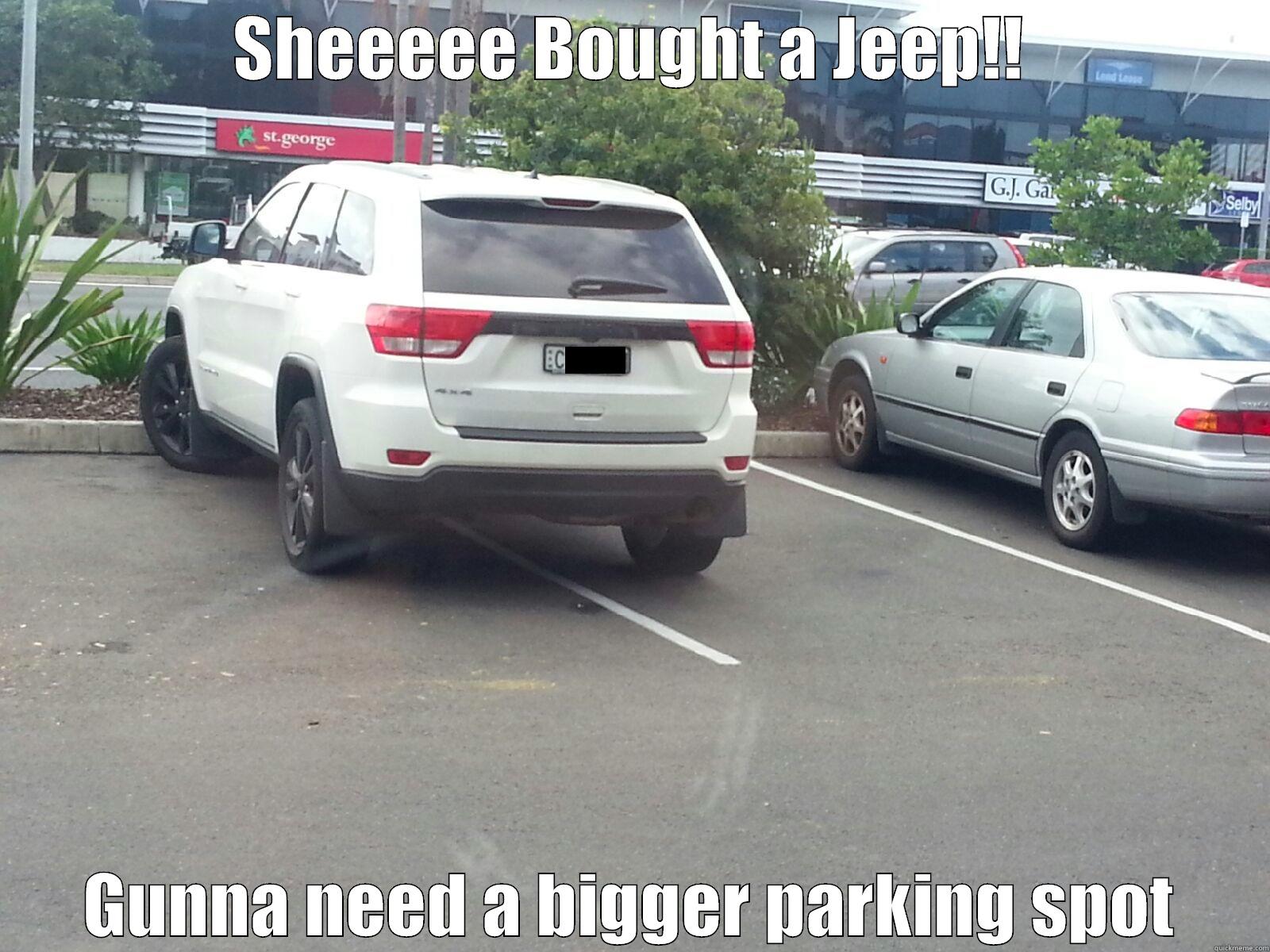 SHEEEEE BOUGHT A JEEP!! GUNNA NEED A BIGGER PARKING SPOT Misc