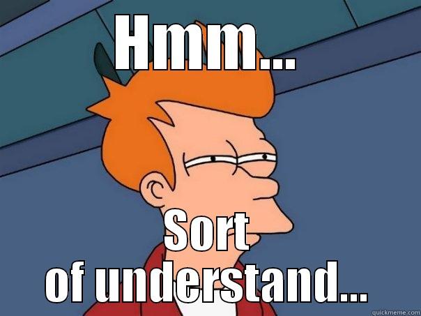 HMM... SORT OF UNDERSTAND... Futurama Fry