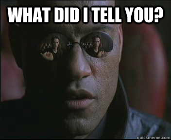 What did I tell you?   Morpheus SC