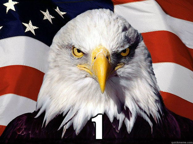  1 -  1  Patriotic Eagle