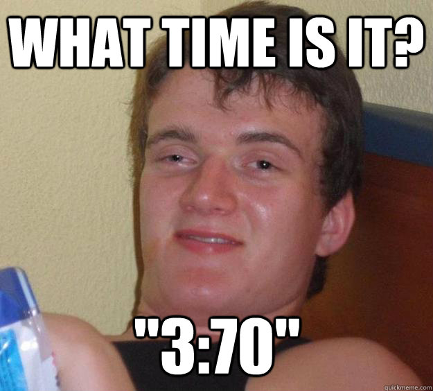 What time is it? 
