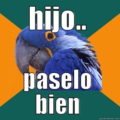 HIJO.. PASELO BIEN Paranoid Parrot