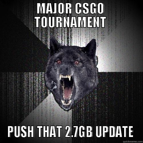 MAJOR CSGO TOURNAMENT PUSH THAT 2.7GB UPDATE Insanity Wolf