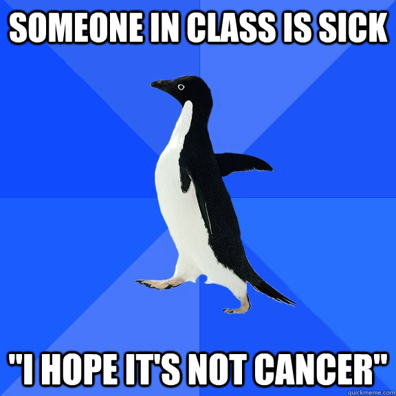 someone in class is sick 