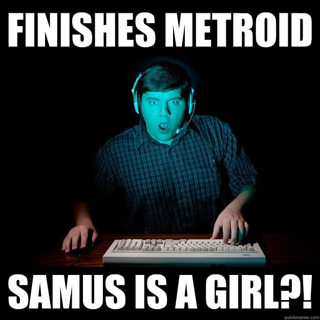Finishes Metroid Samus is a Girl?! - Finishes Metroid Samus is a Girl?!  Shocked Gamer