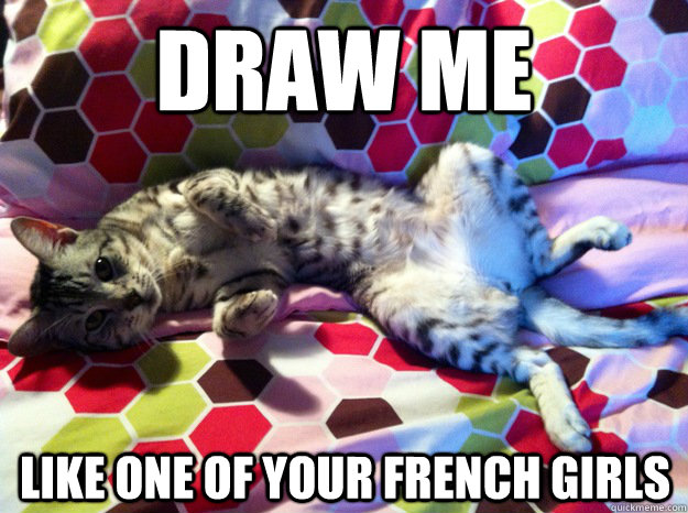 DRAW ME LIKE ONE OF YOUR FRENCH GIRLS  