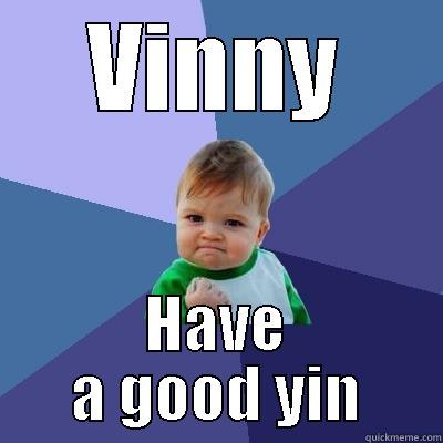 VINNY HAVE A GOOD YIN Success Kid