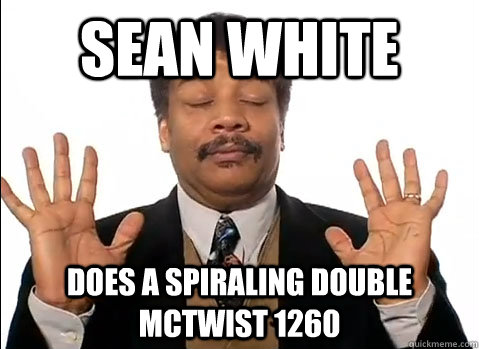 Sean White Does a spiraling Double McTwist 1260  