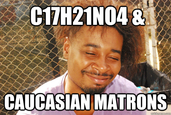  C17H21NO4 & Caucasian Matrons  