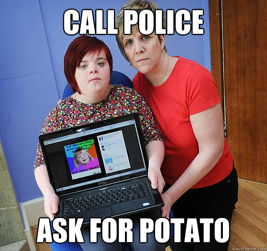 Call Police Ask for potato  