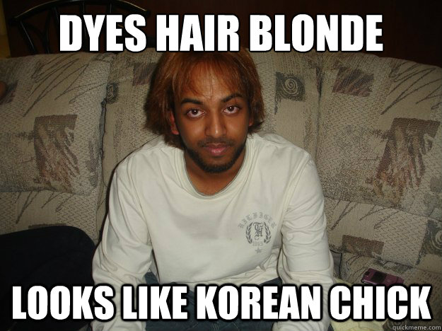 dyes hair blonde looks like korean chick  Redhead Suvi