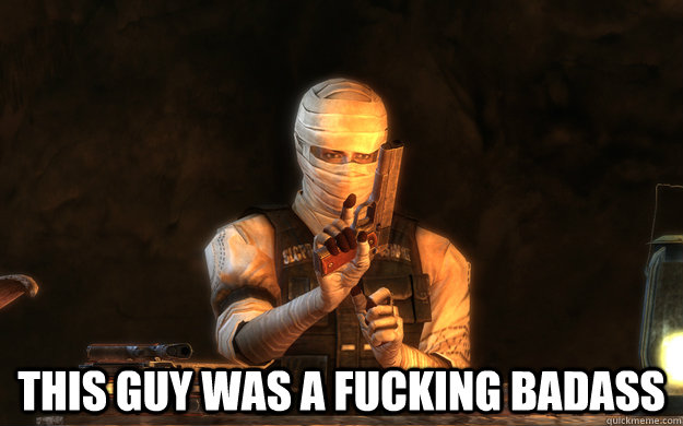  this guy was a fucking badass  Joshua Graham