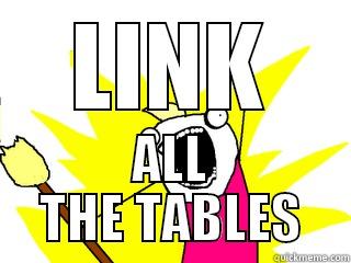 LINK ALL THE TABLES All The Things