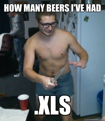 How many beers I've had .xls  