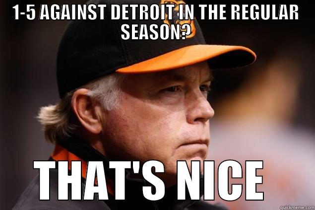 1-5 AGAINST DETROIT IN THE REGULAR SEASON? THAT'S NICE  Misc