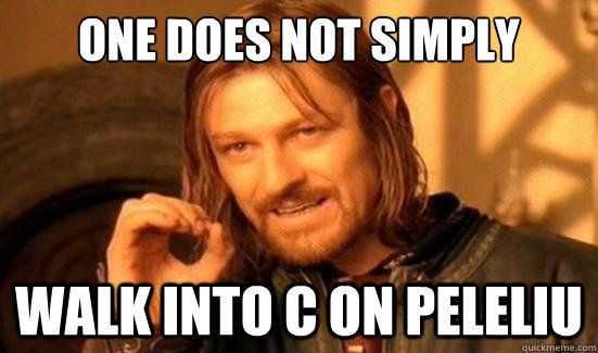 One Does Not Simply walk into C on Peleliu - One Does Not Simply walk into C on Peleliu  Boromir