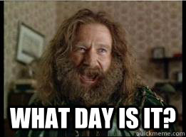  What day is it?  What year is it