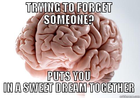 TRYING TO FORGET SOMEONE? PUTS YOU IN A SWEET DREAM TOGETHER Scumbag Brain