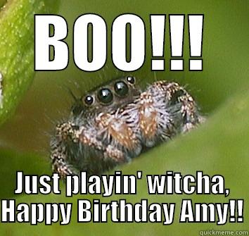BOO!!! JUST PLAYIN' WITCHA, HAPPY BIRTHDAY AMY!! Misunderstood Spider