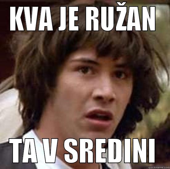KVA JE RUŽAN TA V SREDINI conspiracy keanu