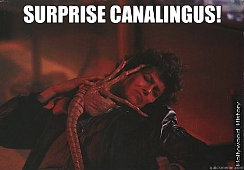 Surprise canalingus! - Surprise canalingus!  canalingus
