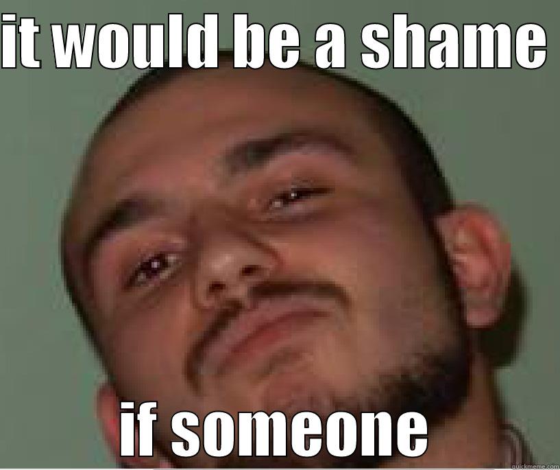 IT WOULD BE A SHAME  IF SOMEONE Misc