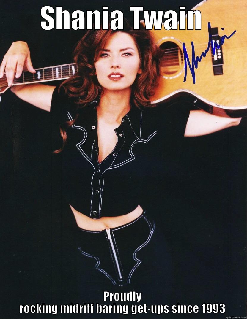 SHANIA TWAIN PROUDLY ROCKING MIDRIFF BARING GET-UPS SINCE 1993 Misc