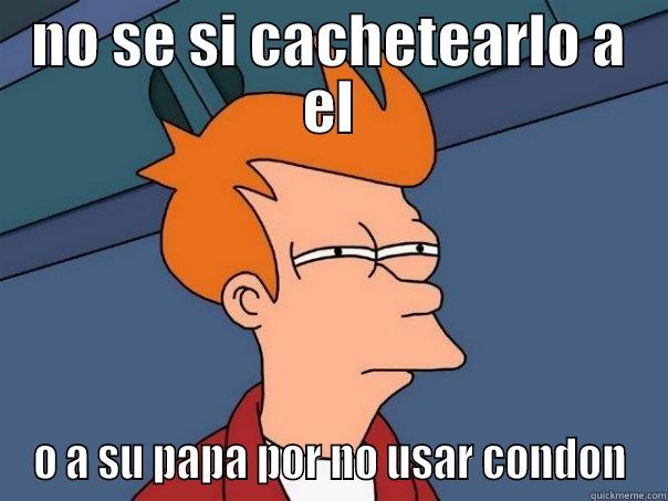 NO SE SI CACHETEARLO A EL O A SU PAPA POR NO USAR CONDON Futurama Fry