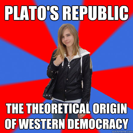 plato's republic the theoretical origin of western democracy  