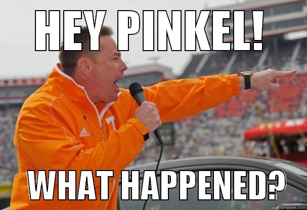 HEY PINKEL!      WHAT HAPPENED?   Misc