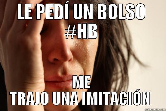 LE PEDÍ UN BOLSO #HB ME TRAJO UNA IMITACIÓN  First World Problems
