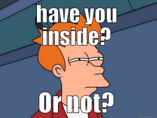 HAVE YOU INSIDE? OR NOT? Futurama Fry